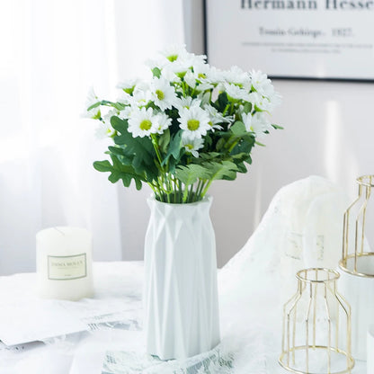 21 Heads Artificialflower Autumn Silk Daisy Bouquet Decor Vase Home Wedding Decor Household Products Holiday Party DIY gift box