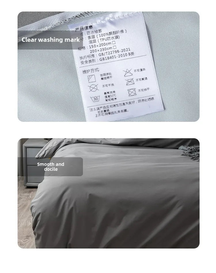 Waterproof duvet cover, urine proof and mite proof duvet cover, anti-seepage children's core protective cover