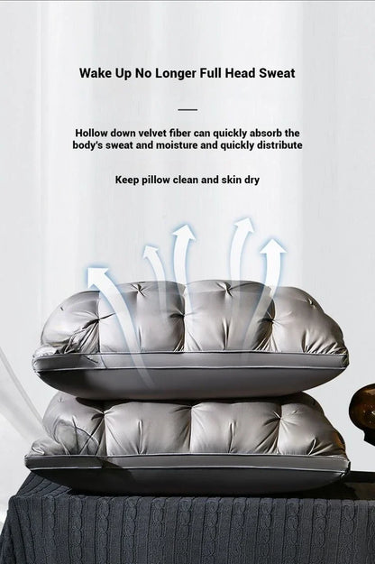 Comfortable Pillows for Sleeping 5-star Hotel Pillow Three-dimensional Soft Bilateral Washed Solid Color Pillow Sleeping Pillows