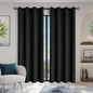 1panel Solid 100% Blackout Curtains with Grommets, Total Privacy Drapes for Bedroom, Living Room, Home Decor