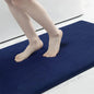 Olanly Silicone Bath Mat Non-Slip Shower Bathroom Rug Memory Foam Carpet Soft Foot Mat Stone Floor Super Absorbent Quick Dry Rug