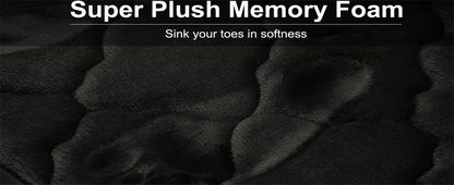 Olanly Silicone Bath Mat Non-Slip Shower Bathroom Rug Memory Foam Carpet Soft Foot Mat Stone Floor Super Absorbent Quick Dry Rug