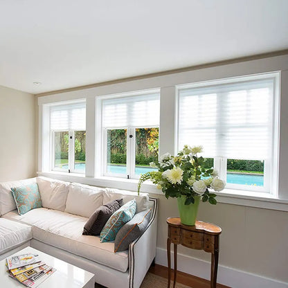 1PC Self-Adhesive Non-Woven Pleated Blinds Folding Curtains For Kitchen Balcony Shades Home Blackout Blinds For Windows Decor