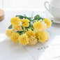 5 Forks 15 Heads Artificial Flowers Small Carnation Festival Wreath Accessories Home Living Room Table Bonsai Wedding Decoration