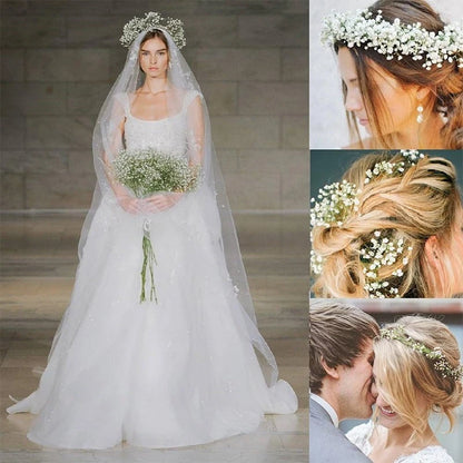 1Pcs 108Heads 63cm Babies Breath Artificial Flowers Plastic Gypsophila DIY Floral Bouquets For Handmade Wedding Party Home Decor