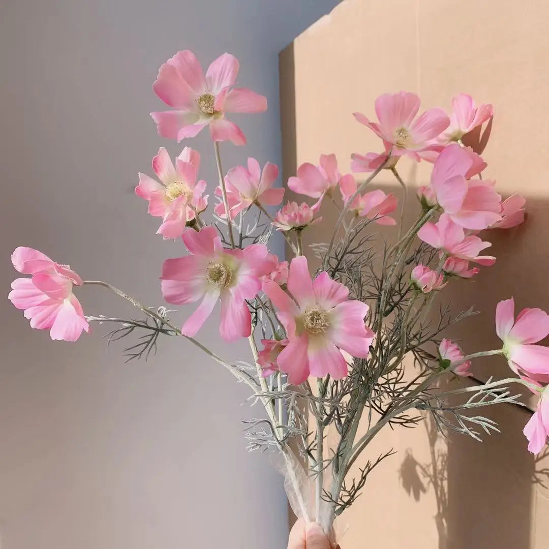 Chamomiles Silk Artificial Flower 60cm Daisy White Fake Flowers Room Wedding Home Table Decorations Party Diy Bouquet Gifts 1PCs