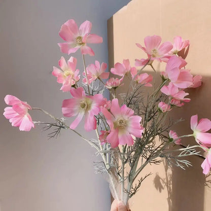 Chamomiles Silk Artificial Flower 60cm Daisy White Fake Flowers Room Wedding Home Table Decorations Party Diy Bouquet Gifts 1PCs