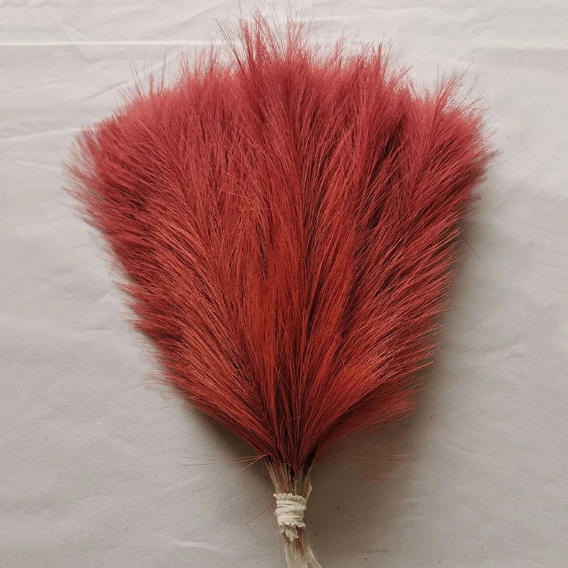 10/30 Pcs Artificial Pampas Grass Fluffy Reed Bouquet Boho Decor for Party Room Home Wedding Decoration Table Flower Arrangement