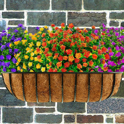 1 PC Artificial Plastic Flowers Fake Eucalyptus Plant Wedding Arch Wreath Home RoomOrnamental Flowerpot Festival Scrapbook Decor