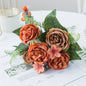 1/3PCS Artificial Flowers Vase Home Room Table Decoration Festival Wedding Bridal Bouquet Outdoor Garden Diy Gift Box Silk Peony