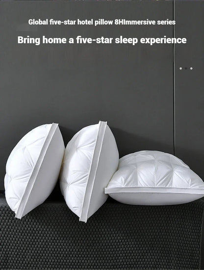Comfortable Pillows for Sleeping 5-star Hotel Pillow Three-dimensional Soft Bilateral Washed Solid Color Pillow Sleeping Pillows