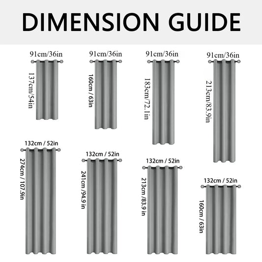 2pcs Modern 100% Blackout Curtain with Coated Lining, Curains for Bedroom, Living Room, Dining Room, Bathroom, Home Decor