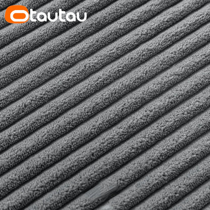 OTAUTAU Cotton Corduroy Cushion Cover Without Insert Throw Pillowcase 30x50/40x40/45x45/50x50/55x50/60x60cm KD024