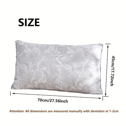 2pc high quality brushed texture patterned sleep pillow, star rated hotel grade patterned pillow core classical patterned pillow