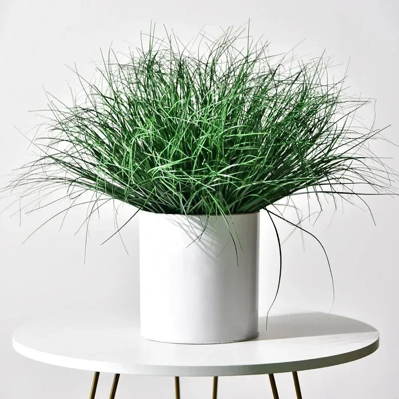 Simulated Small Grass Bushes for Decorating Fake Grasslands Simulating Reeds Onion Grass and Fake Green Plants Home Decoration