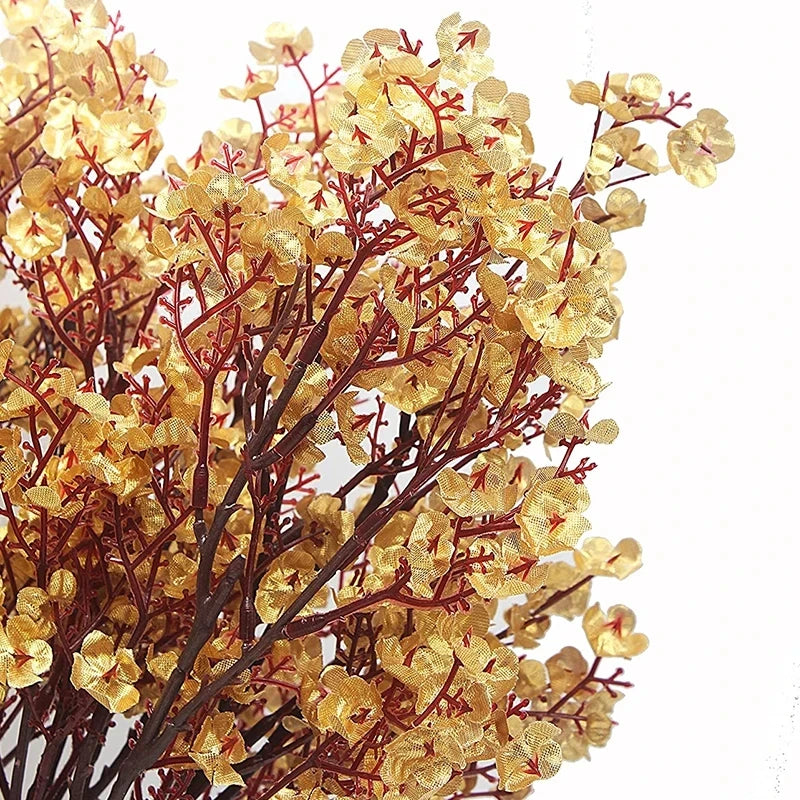 1PC Artificial Plants Christmas Decoration Vases Home Room Wedding Bridal Festival Candy Box Fake Plastic Flowers Scrapbooking