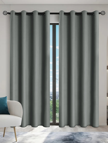 1panel Solid 100% Blackout Curtains with Grommets, Total Privacy Drapes for Bedroom, Living Room, Home Decor