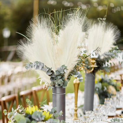 10/30 Pcs Artificial Pampas Grass Fluffy Reed Bouquet Boho Decor for Party Room Home Wedding Decoration Table Flower Arrangement