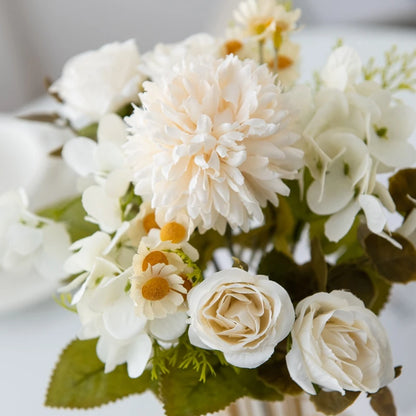 1PC 7 Fork Chamomile Combination Artificial Flowers For Home Ornamental Flowerpot Decoration Wedding Arch Christmas Accessories