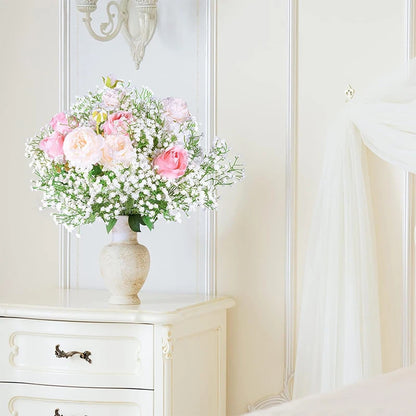 1Pcs 108Heads 63cm Babies Breath Artificial Flowers Plastic Gypsophila DIY Floral Bouquets For Handmade Wedding Party Home Decor