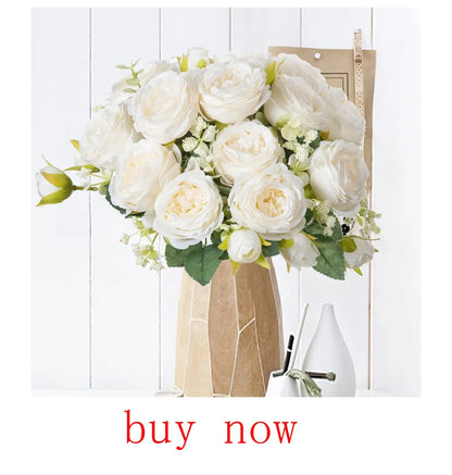 6PCS Artificial Plant Green Leaves Cactus for Home Christmas Decoration DIY Wreath Material Craft Wedding Banquet Accessories