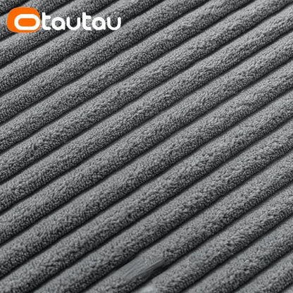 OTAUTAU Cotton Corduroy Cushion Cover Without Insert Throw Pillowcase 30x50/40x40/45x45/50x50/55x50/60x60cm KD024