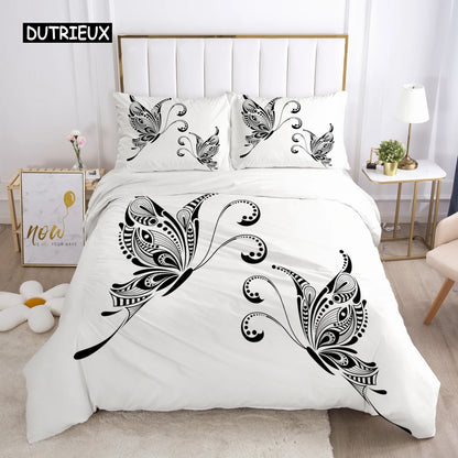 Bedding Set Duvet Cover Pillowcases Comforter/Quilt/Blanket Cover Luxury 3D HD Quality Printed Reactive Queen Single Leaf