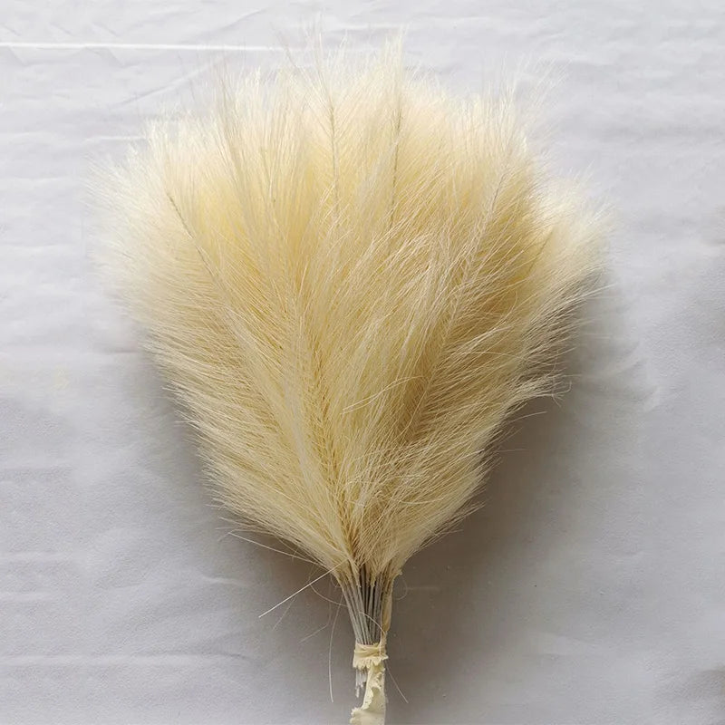 10/30 Pcs Artificial Pampas Grass Fluffy Reed Bouquet Boho Decor for Party Room Home Wedding Decoration Table Flower Arrangement