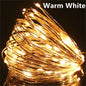 USB Led Fairy Lights Copper Wire String 20M 200LED Holiday Outdoor Lamp Garland For Christmas Tree Wedding Party Decoration