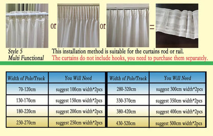 Asazal Solid White Tulle Luxurious Chiffon Sheer Window Curtains For Living Room Modern Voile Organza Drapes Bedroom Decoration
