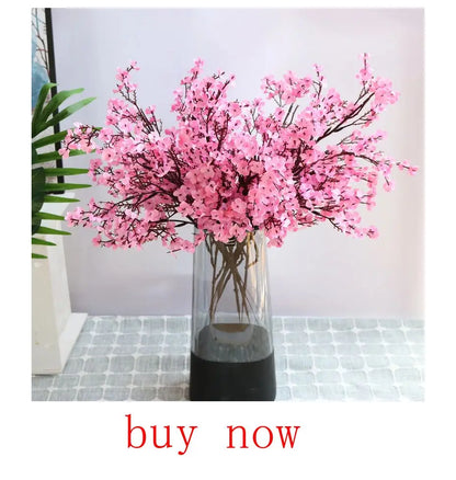 6PCS Artificial Plant Green Leaves Cactus for Home Christmas Decoration DIY Wreath Material Craft Wedding Banquet Accessories