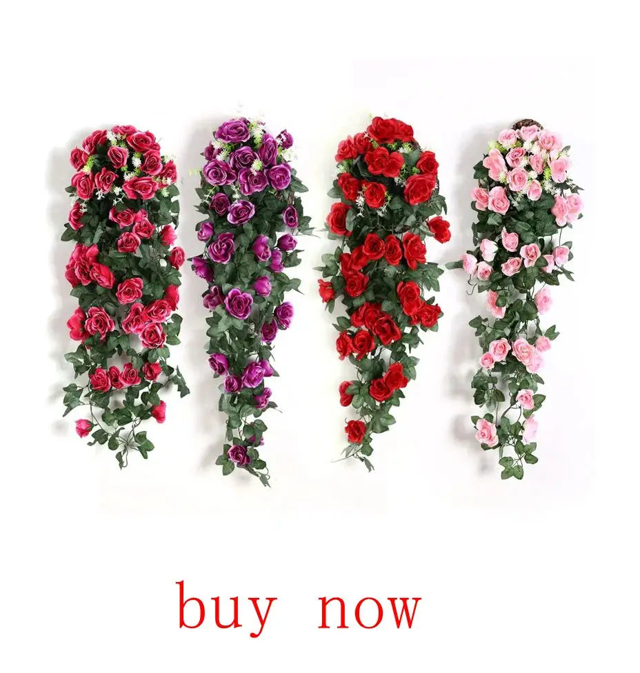 Artificial Flowers Silk Hydrangea Vase for Home Decoration Accessories Wedding Decorative Fake Plants Christmas Garland Material
