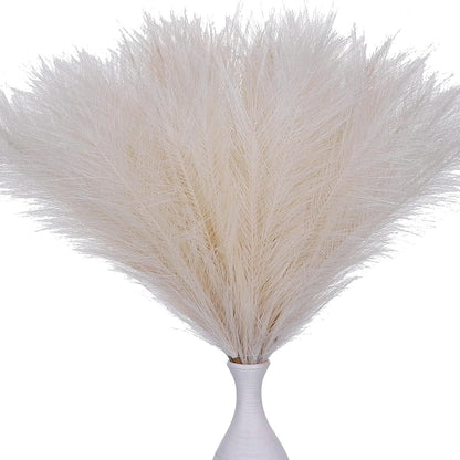 10PCS Artificial Pampas Grass Crafts Bouquet For Home Wedding Decora Accessories Party Room Decor Bedroom Vase Fake Plant Reed
