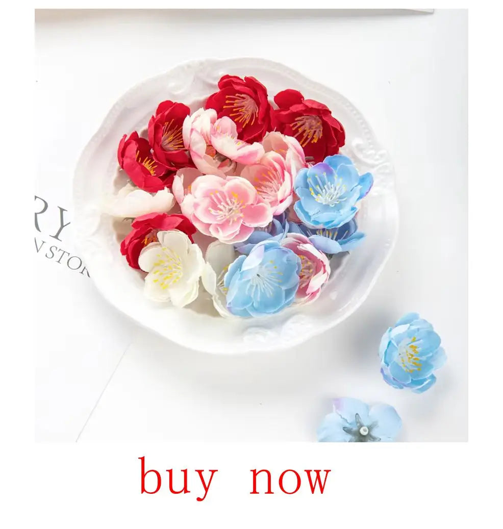 6PCS Artificial Plant Green Leaves Cactus for Home Christmas Decoration DIY Wreath Material Craft Wedding Banquet Accessories