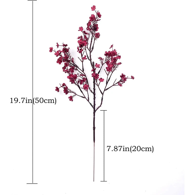 1PC Artificial Plants Christmas Decoration Vases Home Room Wedding Bridal Festival Candy Box Fake Plastic Flowers Scrapbooking