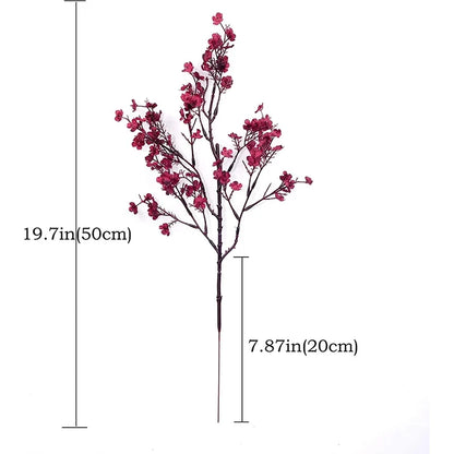 1PC Artificial Plants Christmas Decoration Vases Home Room Wedding Bridal Festival Candy Box Fake Plastic Flowers Scrapbooking