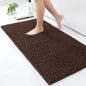 Kitinjoy Chenille Bathroom Mats Extra Thick Absorbent  Non-Slip Bath Rugs Machine Wash Plush Carpet Living Room Luxry Floor Mats