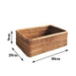 Hand-woven Rattan Wicker Basket Fruit Tea Snack Bread Basket Cosmetic Rectangular Storage Box Household Kitchen Supplies