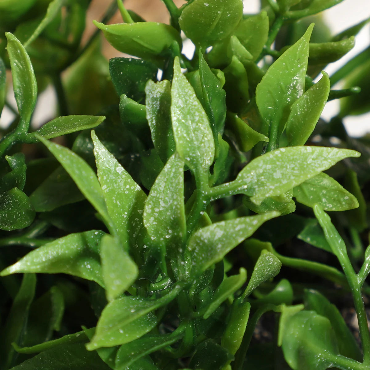 XIYA FLOWER Green Artificial Plants Eucalyptus Grass Woven Small Potted Plants Grass Mound 11cm PE Material Home Decoration