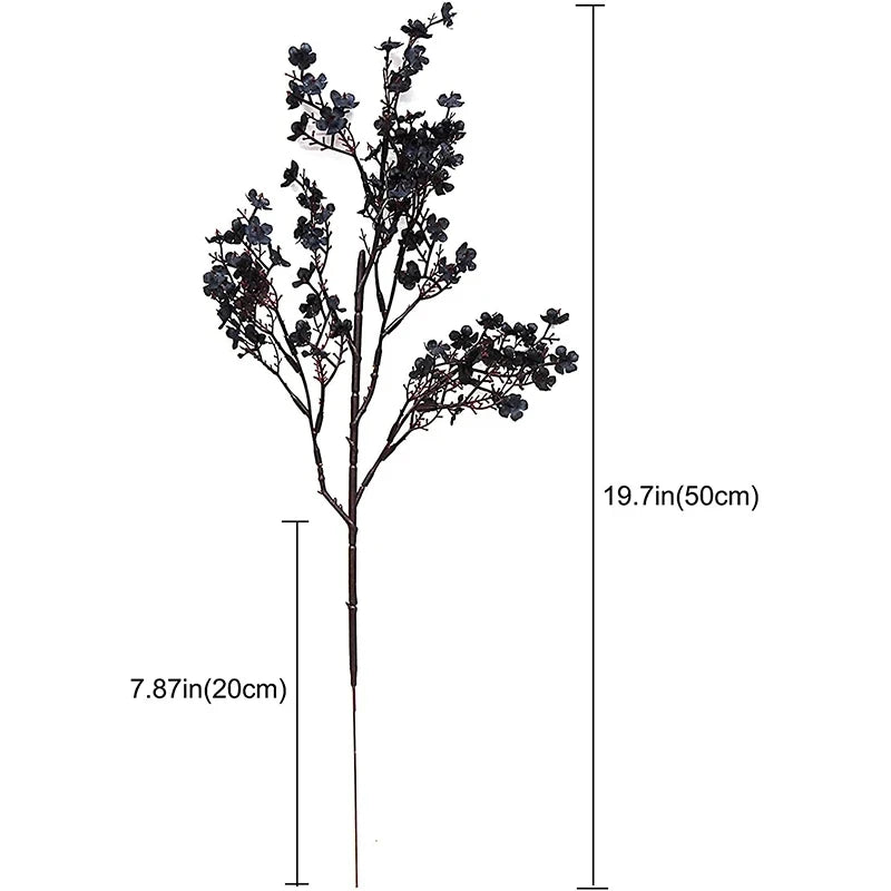 1PC Artificial Plants Christmas Decoration Vases Home Room Wedding Bridal Festival Candy Box Fake Plastic Flowers Scrapbooking