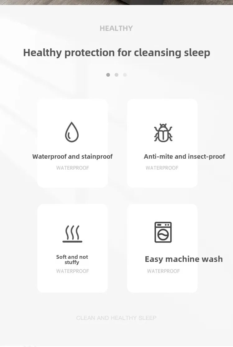 Waterproof duvet cover, urine proof and mite proof duvet cover, anti-seepage children's core protective cover