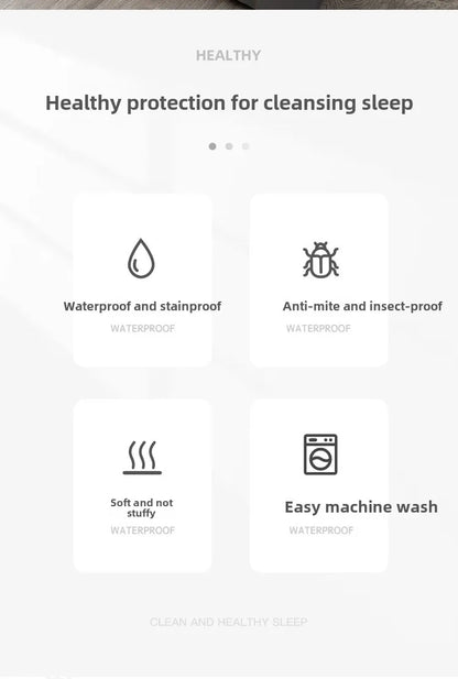 Waterproof duvet cover, urine proof and mite proof duvet cover, anti-seepage children's core protective cover