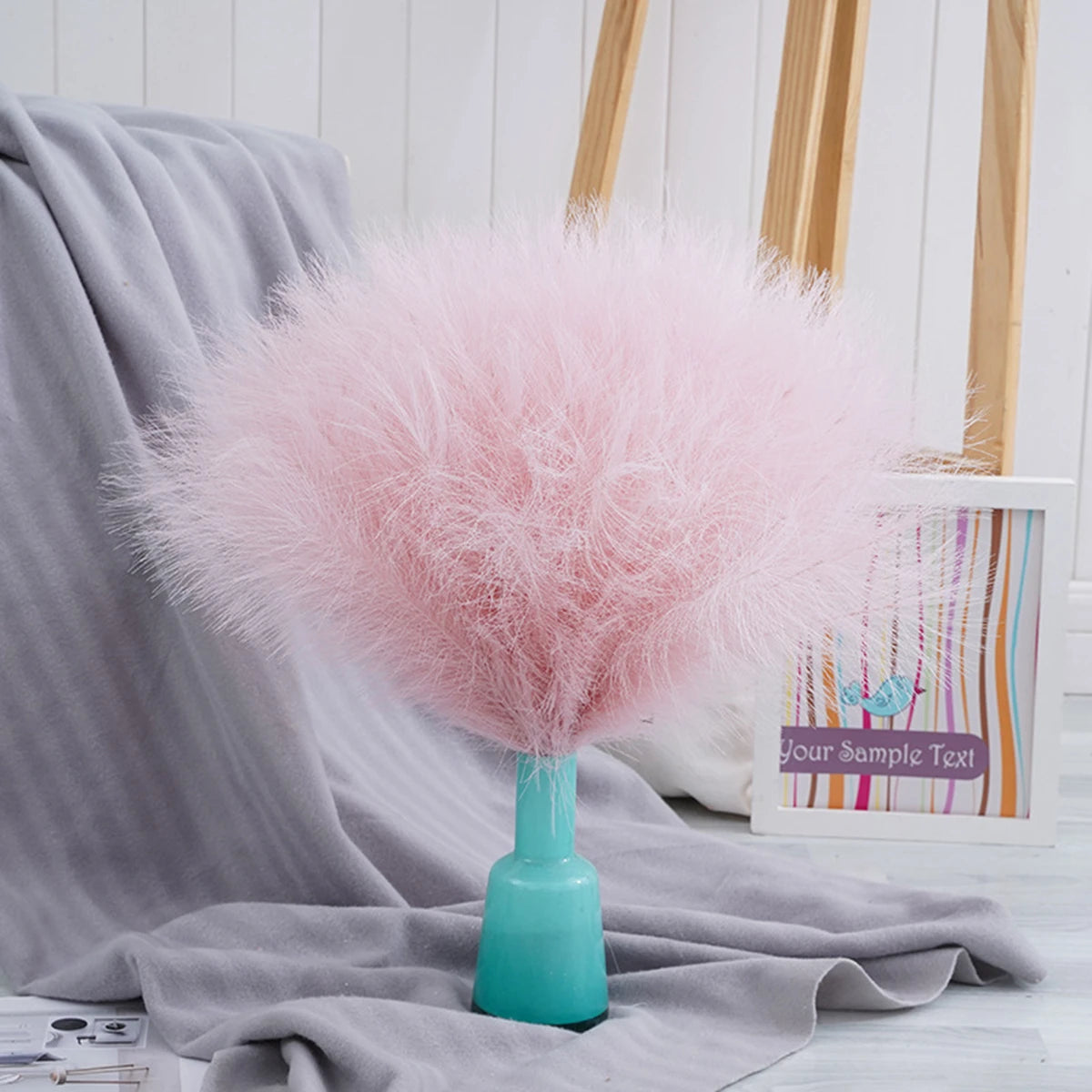 10PCS Artificial Pampas Grass Crafts Bouquet For Home Wedding Decora Accessories Party Room Decor Bedroom Vase Fake Plant Reed