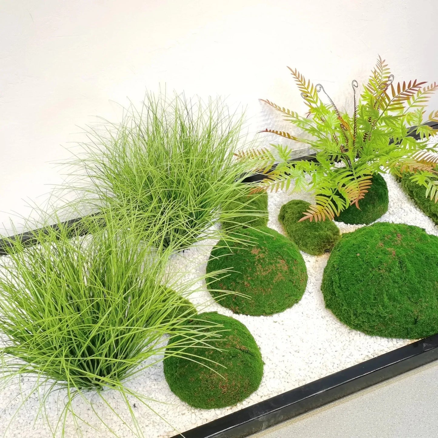 Simulated Small Grass Bushes for Decorating Fake Grasslands Simulating Reeds Onion Grass and Fake Green Plants Home Decoration
