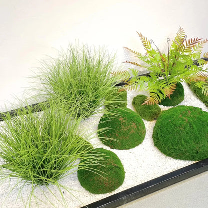 Simulated Small Grass Bushes for Decorating Fake Grasslands Simulating Reeds Onion Grass and Fake Green Plants Home Decoration