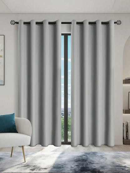 1panel Solid 100% Blackout Curtains with Grommets, Total Privacy Drapes for Bedroom, Living Room, Home Decor