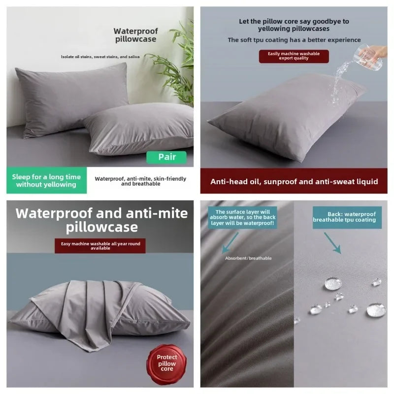 Waterproof duvet cover, urine proof and mite proof duvet cover, anti-seepage children's core protective cover