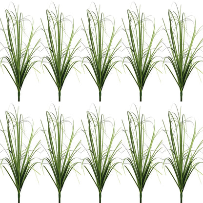 Simulated Small Grass Bushes for Decorating Fake Grasslands Simulating Reeds Onion Grass and Fake Green Plants Home Decoration