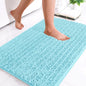 Kitinjoy Chenille Bathroom Mats Extra Thick Absorbent  Non-Slip Bath Rugs Machine Wash Plush Carpet Living Room Luxry Floor Mats