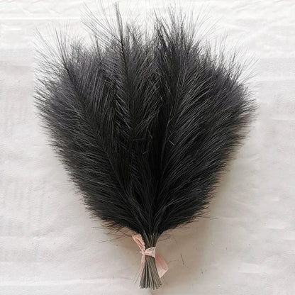 10/30 Pcs Artificial Pampas Grass Fluffy Reed Bouquet Boho Decor for Party Room Home Wedding Decoration Table Flower Arrangement